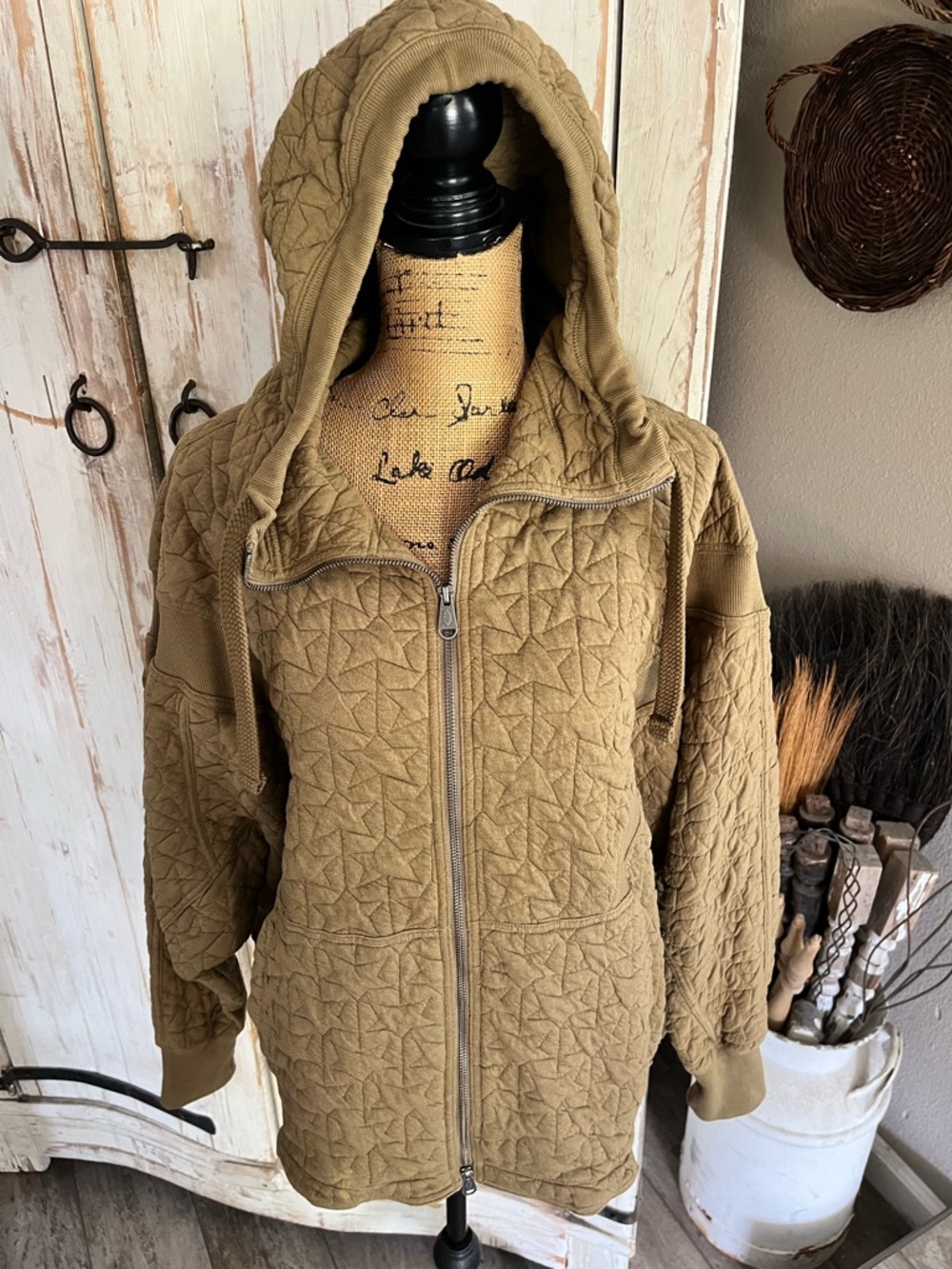 Free People All Your Love quilted stars hoodie - Picture 4 of 8